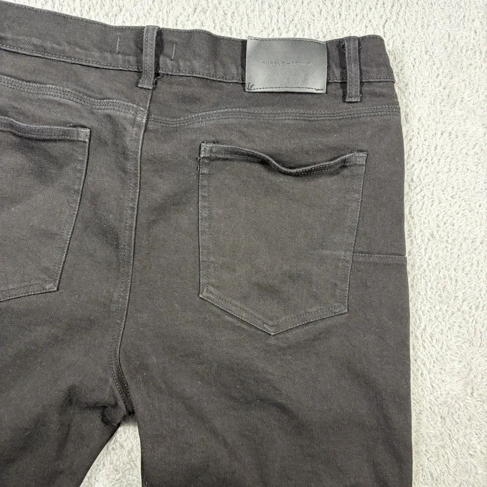 Purple Brand Black Jeans Mens 36x30 P001 Skinny Stretch Lycra